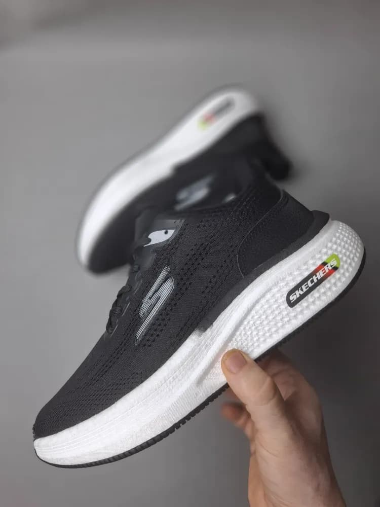 کتونی رانینگ اسکیچرز(Skechers)مردانه مشکی سفید کد ۱۱۸ — تصویر ۴