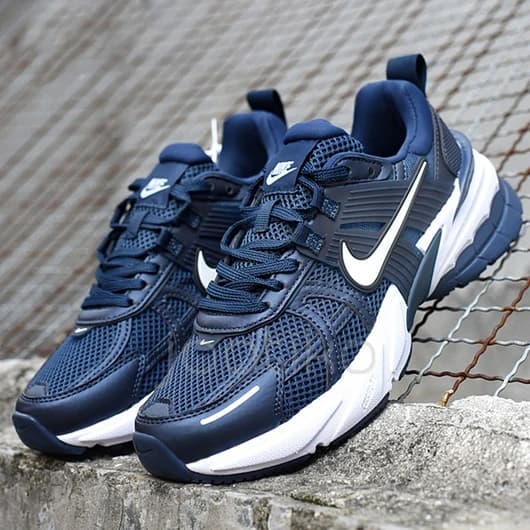 کتونی نایک وی تو کی زیره ایویا نرم سبک (nike v2k) مردانه سرمه ای کد۱۸۰
