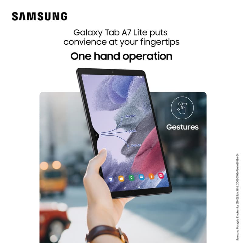 سامسونگ مدل Galaxy Tab A7 Lite ظرفیت 32 گیگابایت و رم 3 گیگابایت — تصویر ۸