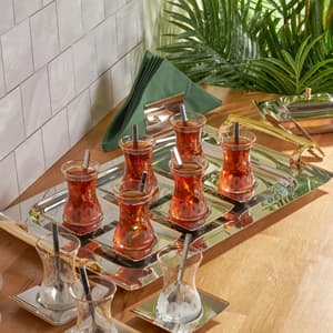ست چایخوری 41 پارچه طلایی بانیان کاراجا