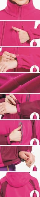 کاپشن کوهنوردی دوپوش نورث فیس کد NF-Magenta — تصویر ۳