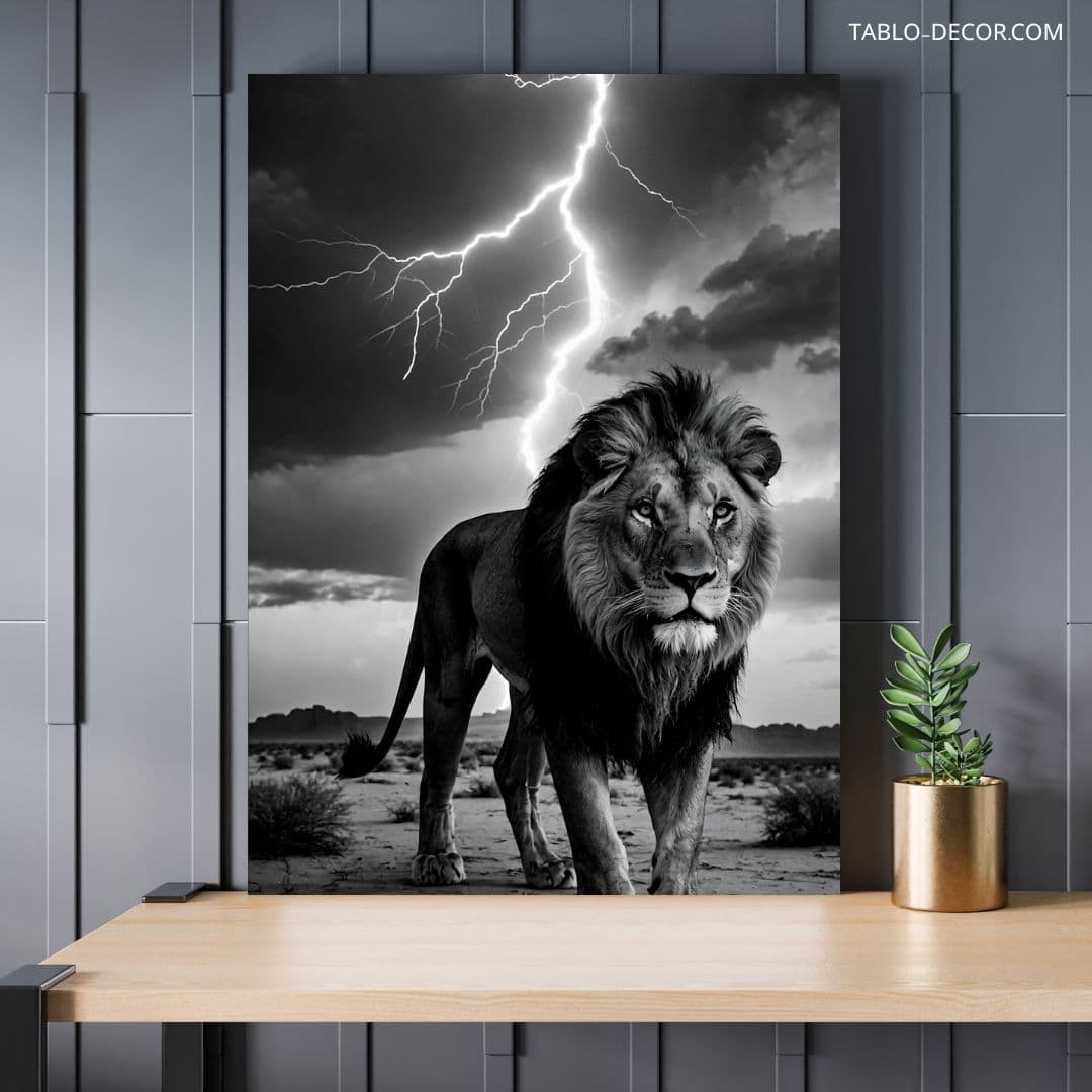 تابلو شیر مغرور proud lion