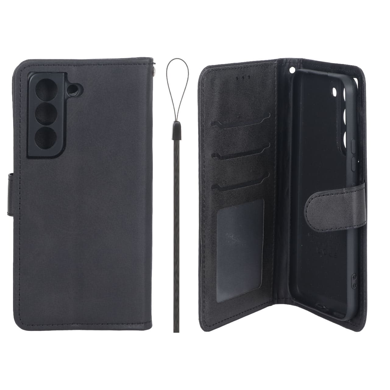 کیف موبایل مگنتی درجه یک داخل خز MNC Plus مدل Samsung Galaxy S22 – مشکی