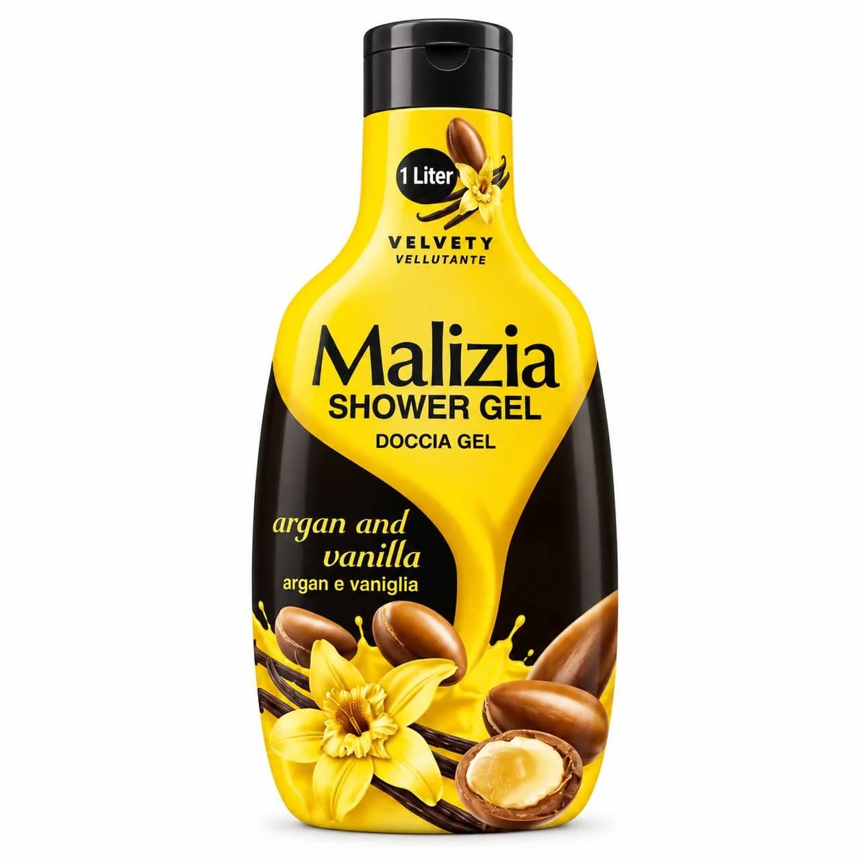 شامپو بدن آرگان و وانیل Malizia Argan & Vanilla