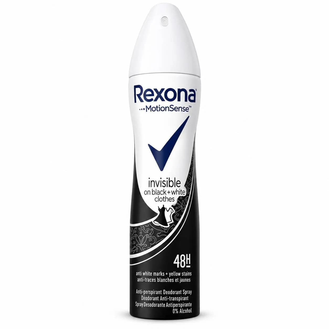 اسپری زنانه رکسونا Rexona Invisible Black & White