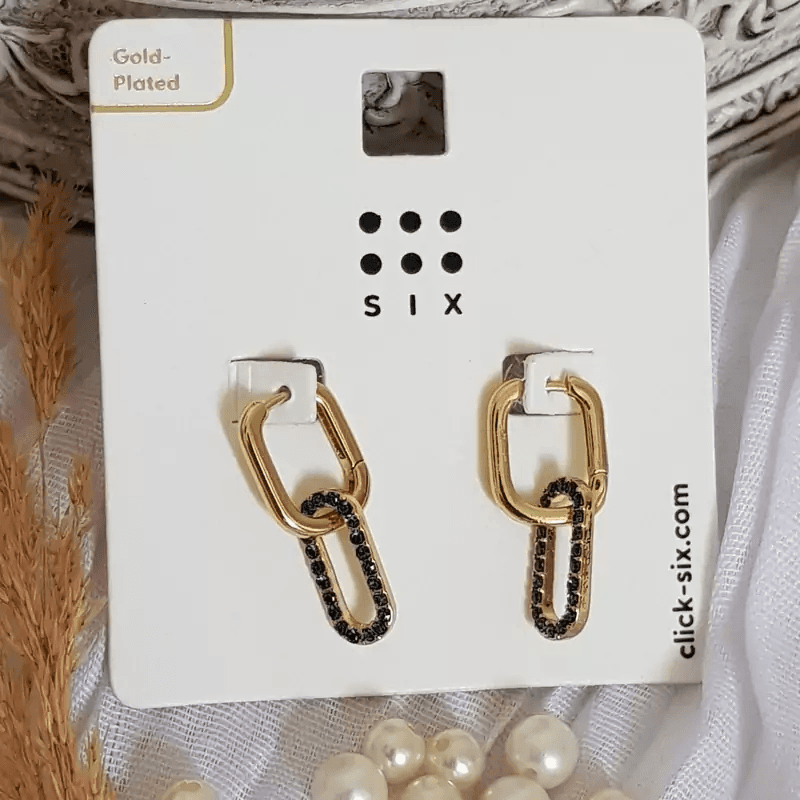 گوشواره طرح زنجیر — تصویر ۴