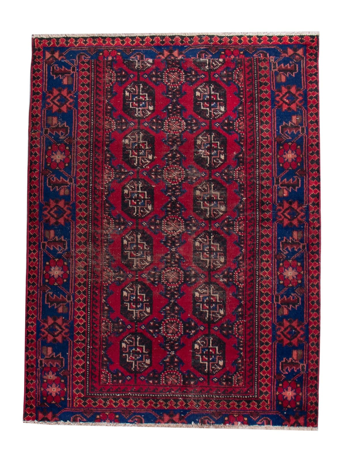 فرش دستبافت دوبَر یک و نیم متری 110×150بلوچ کد 040428