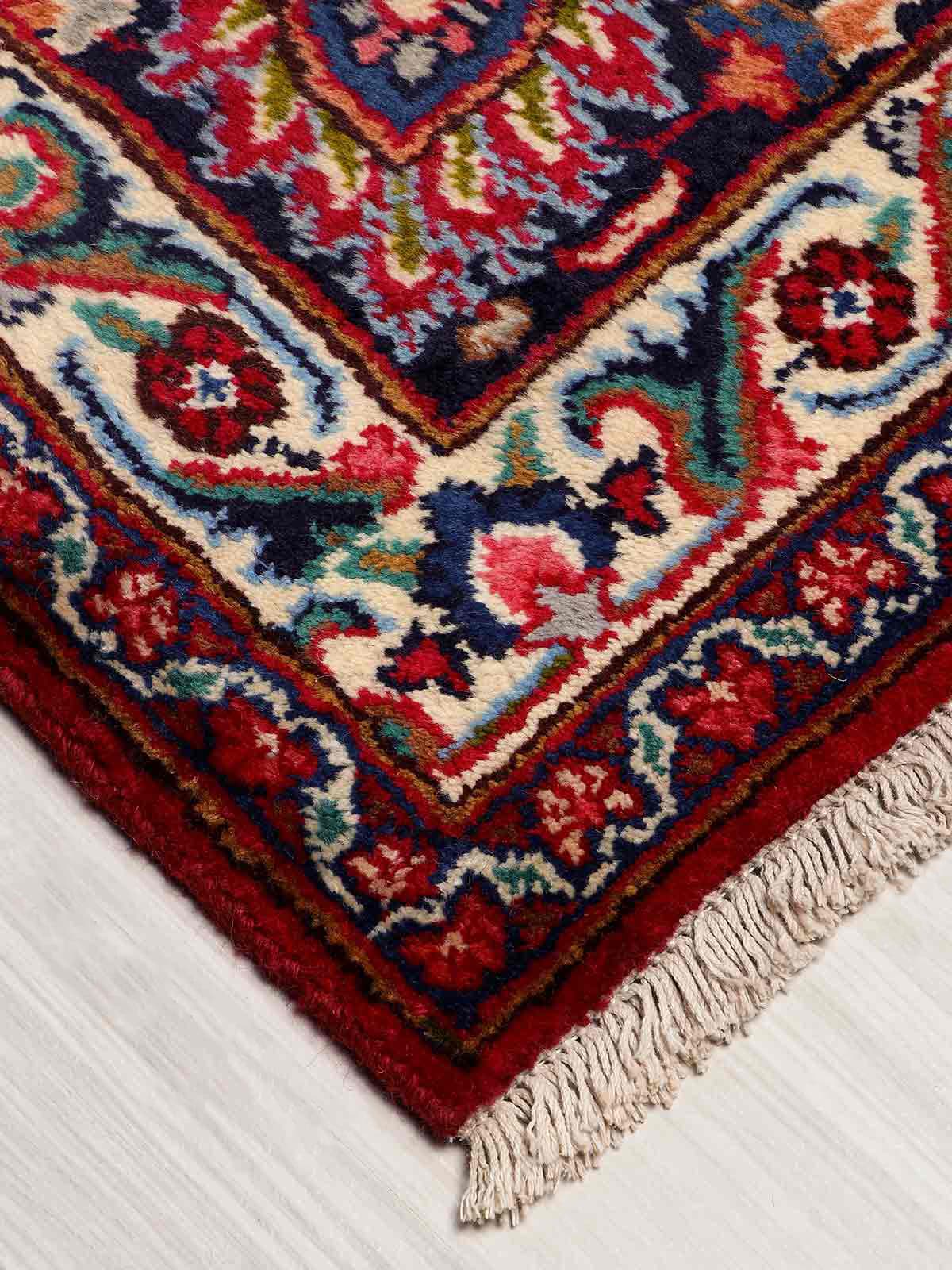 فرش دستبافت وینتیج دوبَر 6 متری ابعاد 245×265 مشهد کد 040415 — تصویر ۲