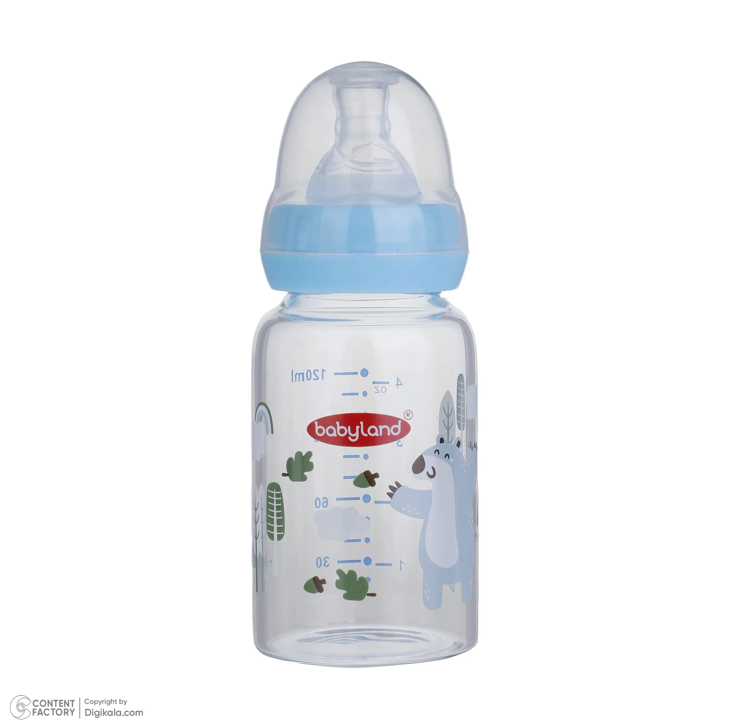 شیشه شیر بیبی لند مدل کلاسیک فندقی پیرکس کد 05422 گنجایش 120 میلی لیتر — تصویر ۵
