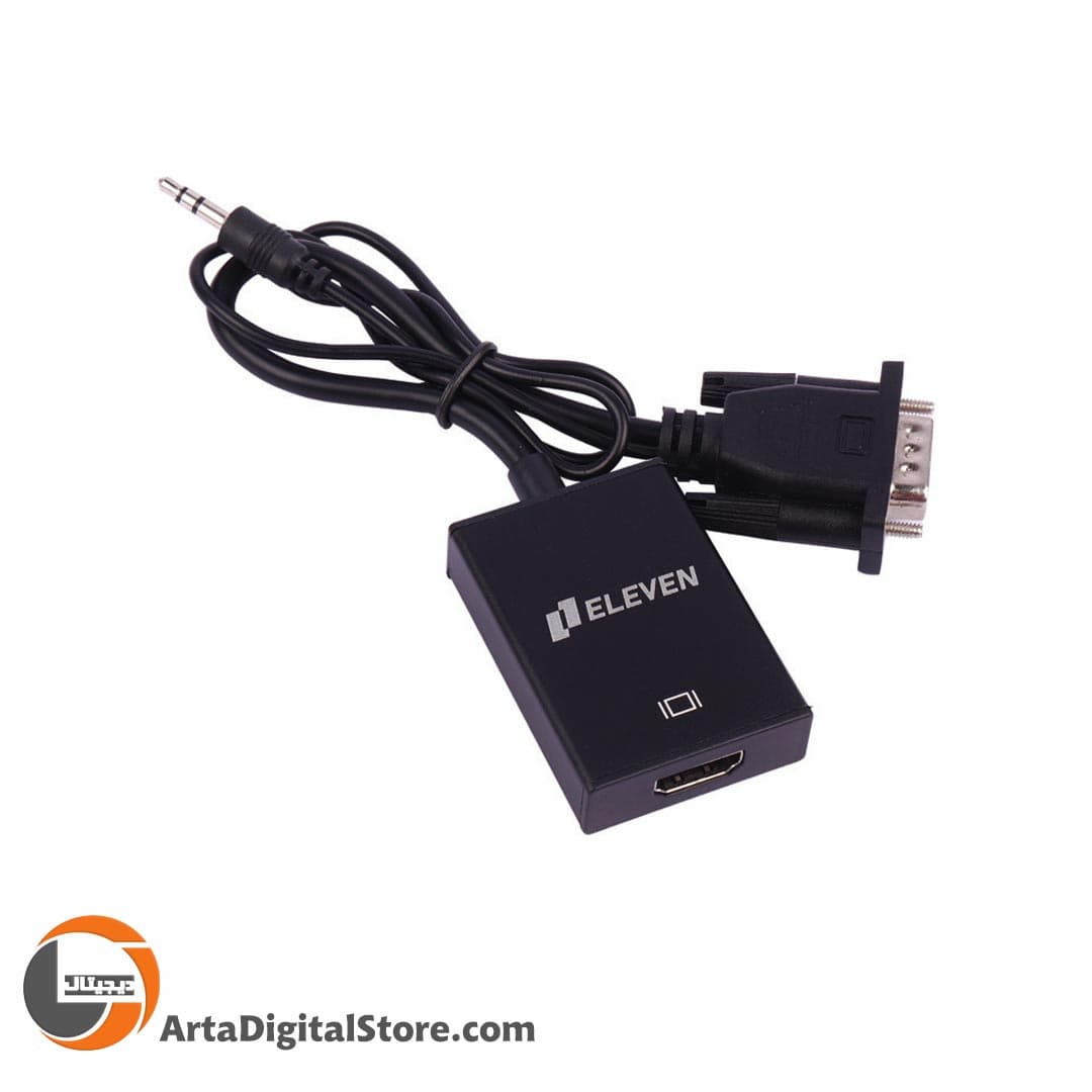 تبدیل Eleven CV1000 VGA To HDMI Adapter With Audio Cable Black — تصویر ۴