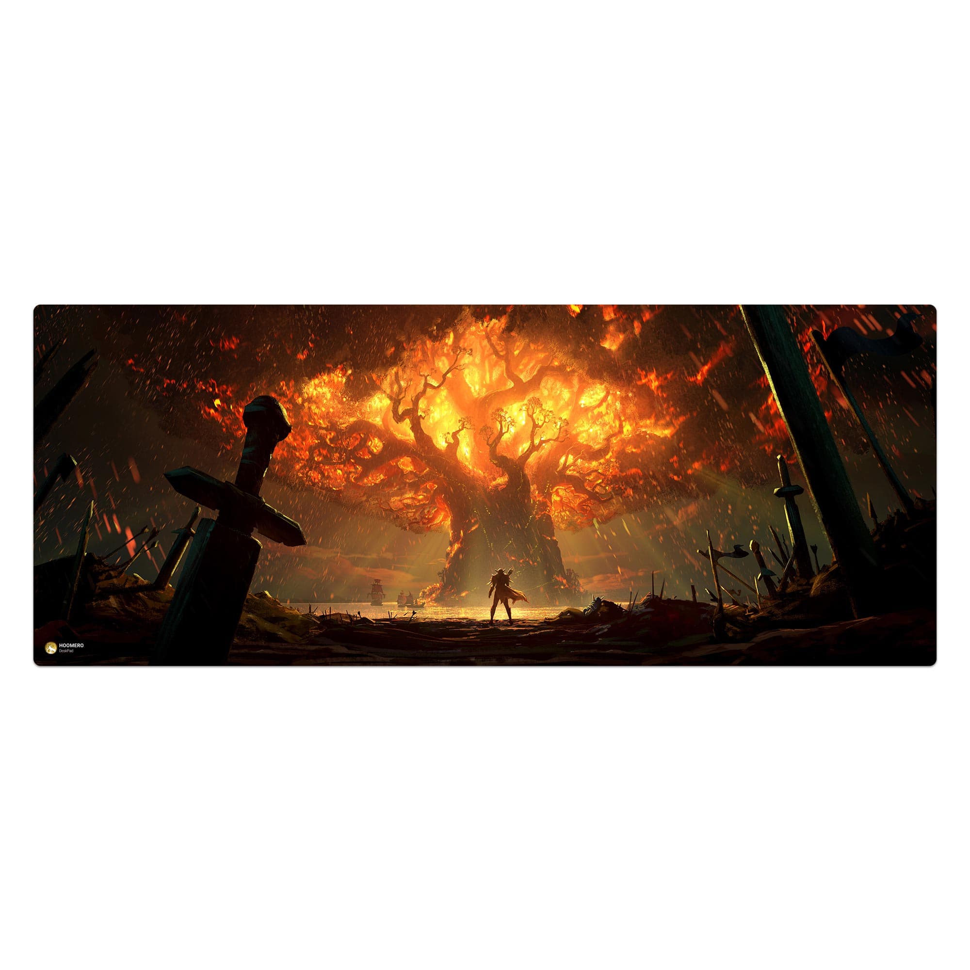 دسک پد هومرو مدل HX611 طرح World of Warcraft سایز 40×100 سانتیمتر
