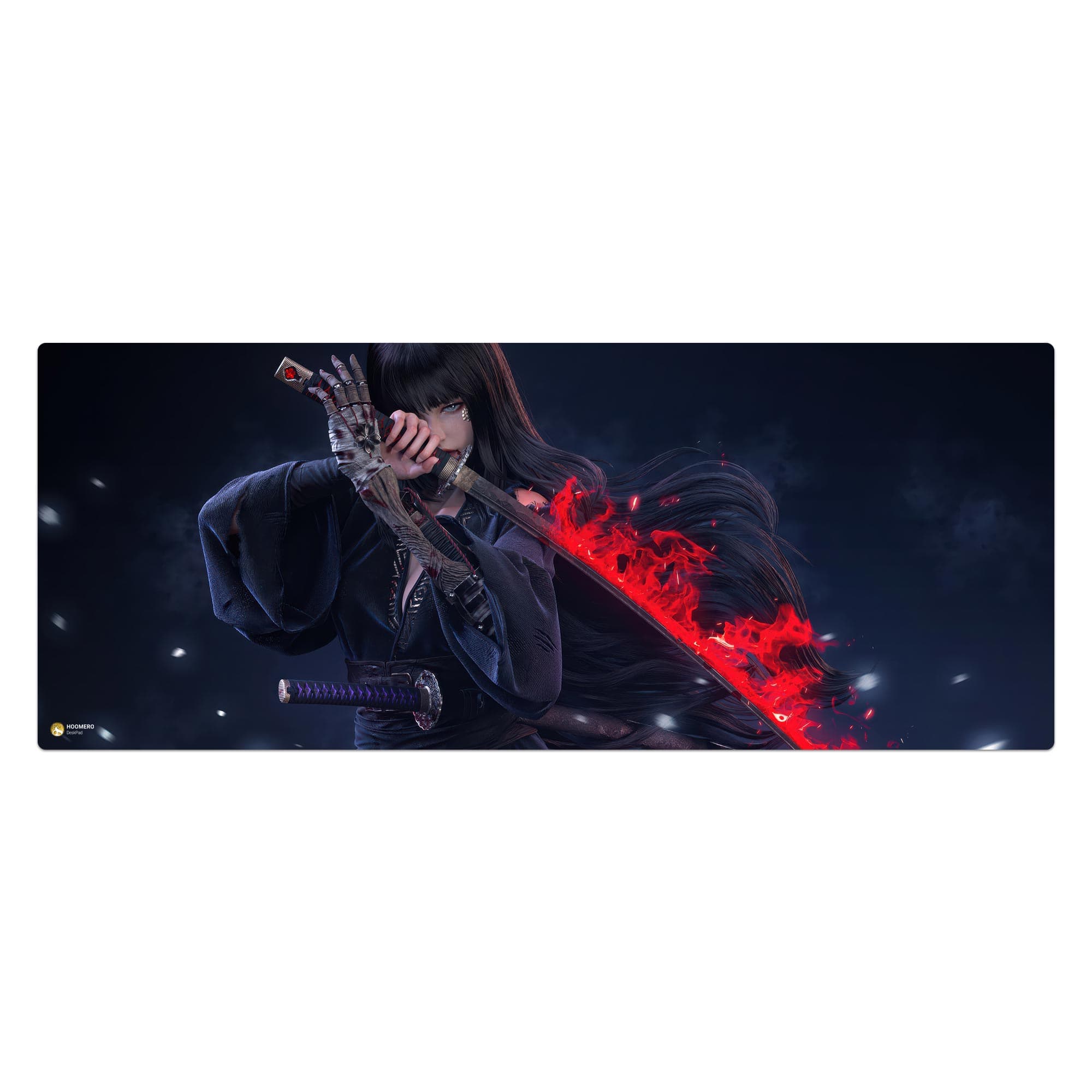 دسک پد هومرو مدل HX568 طرح Sekiro Shadows Die Twice سایز 40×100 سانتی‌متر