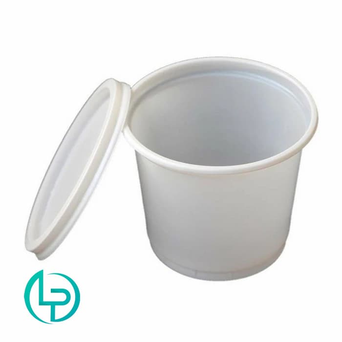 سطل 500 گرمی لقمانی بسته 20 عددی با درب