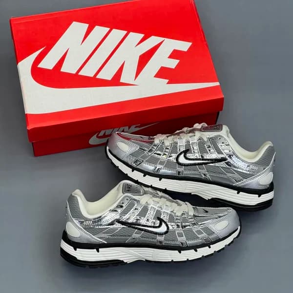 نایک پی 6000 متالیک سیلور Nike P-6000 Metallic Silver