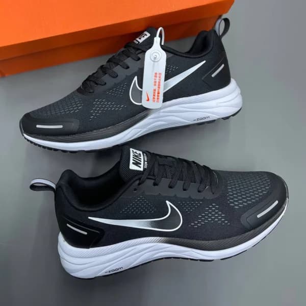 نایک زوم وین فلو NIKE ZOOM WINFLO 9X مشکی سفید — تصویر ۲