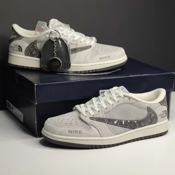 نایک ایرجردن وان لو نورث فیس Nike Air Jordan 1 Low Travis Scott X The North Face