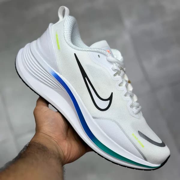 نایک زوم ومرو رانینگ سفید آبی سبز Nike Zoom Vomero RUNNING