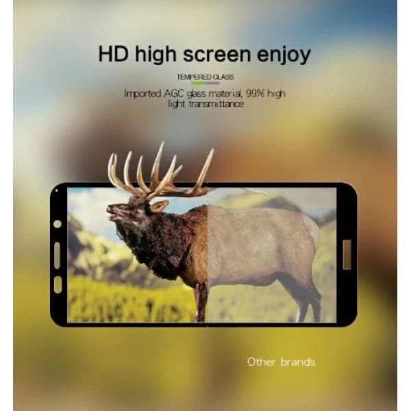 محافظ صفحه شیشه ای تمام صفحه تمام چسب هواوی Huawei Y5 Prime 2018/Y5 2018 9D Glass — تصویر ۴
