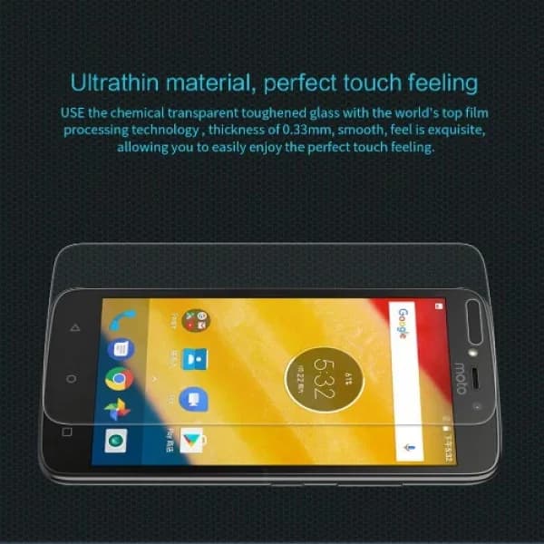 محافظ صفحه نمایش شیشه ای نیلکین موتورولا Nillkin H Glass Motorolla Moto C Plus — تصویر ۶