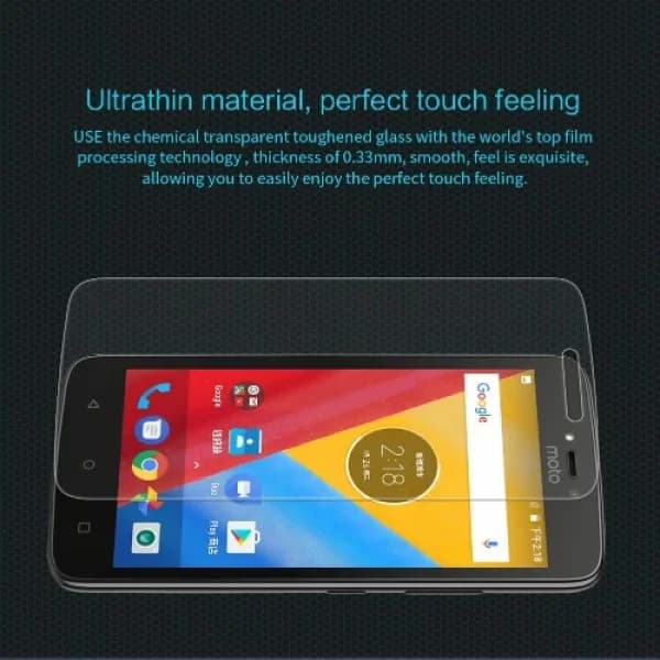 محافظ صفحه نمایش شیشه ای نیلکین موتورولا Nillkin H Glass Motorolla Moto C — تصویر ۵