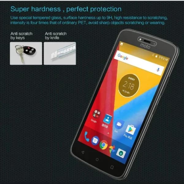 محافظ صفحه نمایش شیشه ای نیلکین موتورولا Nillkin H Glass Motorolla Moto C — تصویر ۷