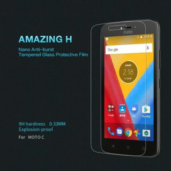 محافظ صفحه نمایش شیشه ای نیلکین موتورولا Nillkin H Glass Motorolla Moto C — تصویر ۲