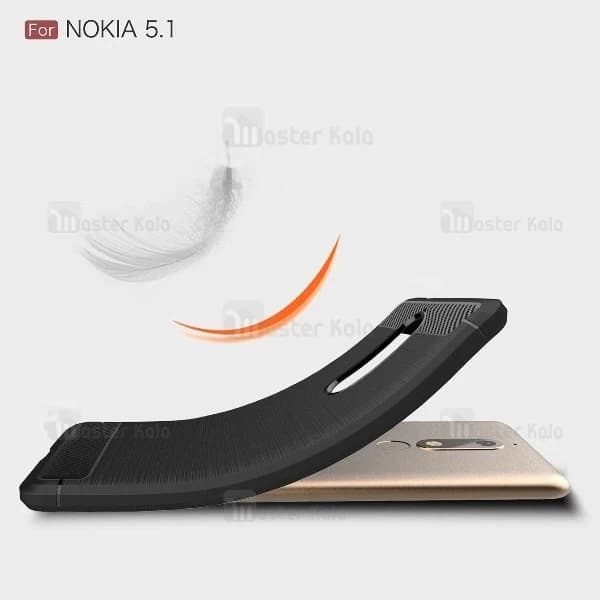 قاب طرح فیبر کربنی نوکیا Nokia 5.1 2018 Rugged Armor Fiber Carbon — تصویر ۷