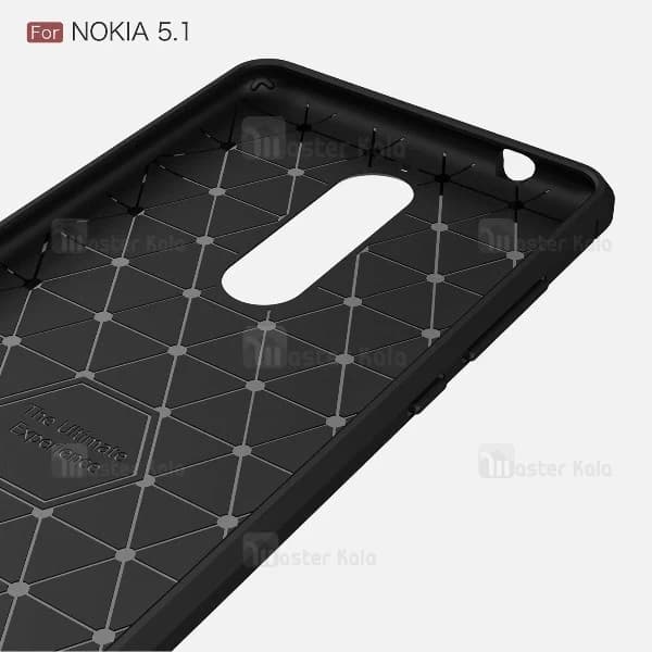 قاب طرح فیبر کربنی نوکیا Nokia 5.1 2018 Rugged Armor Fiber Carbon — تصویر ۶