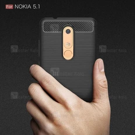 قاب طرح فیبر کربنی نوکیا Nokia 5.1 2018 Rugged Armor Fiber Carbon — تصویر ۲