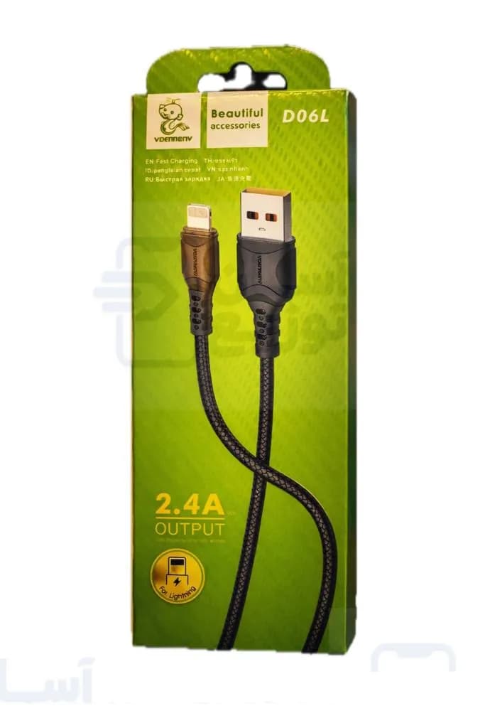 کابل شارژ USB به Lightening دنمن VdenmenV مدل D06L با گارانتی 3 ماهه آسان توزیع