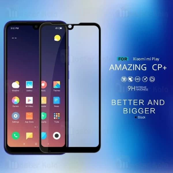 محافظ صفحه شیشه ای تمام صفحه نیلکین شیائومی Xiaomi Mi Play Nillkin CP+ Glass — تصویر ۲