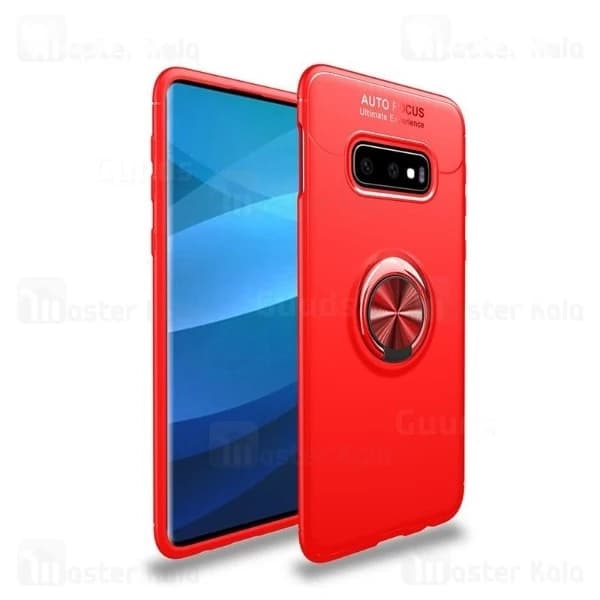 قاب ژله ای طرح چرم انگشتی سامسونگ Samsung Galaxy S10e AutoFocus Magnetic Ring — تصویر ۶