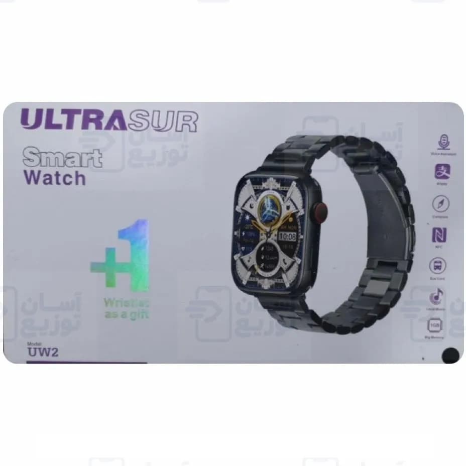 ساعت هوشمند اولتراسور Ultrasur مدل U-W2 سری 9 با گارانتی 12 ماهه آسان توزیع — تصویر ۳