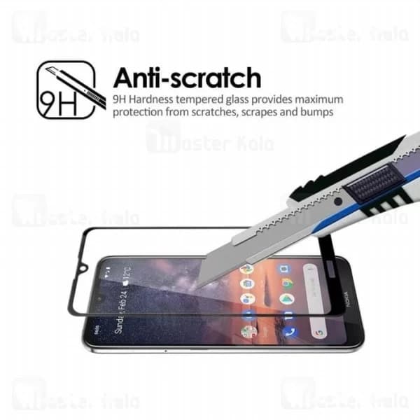 محافظ صفحه شیشه ای تمام صفحه تمام چسب نوکیا Nokia 4.2 Glass — تصویر ۳