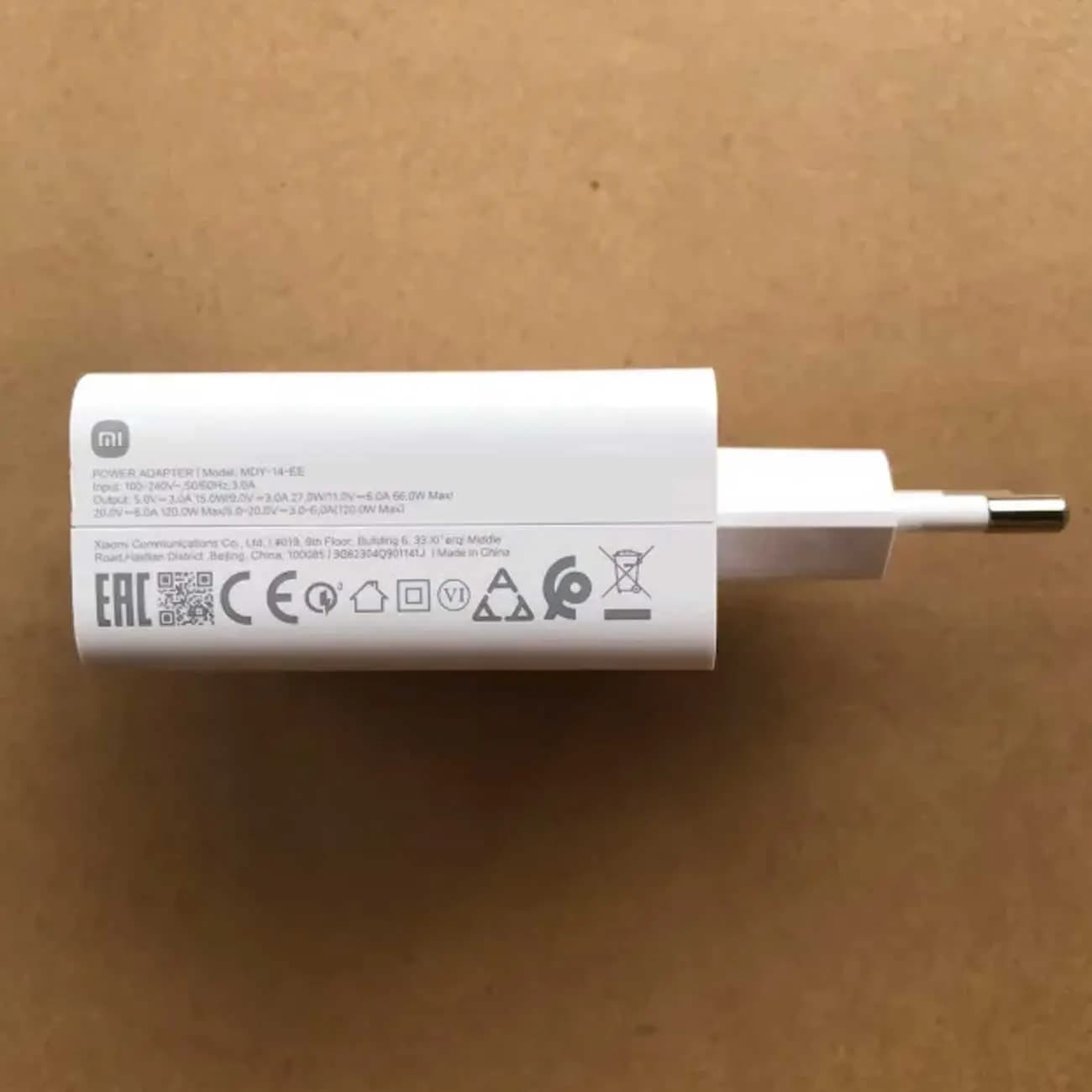 شارژر دیواری آداپتور اصلی 120 وات سوپر فست شارژ شیائومی Xiaomi — تصویر ۷
