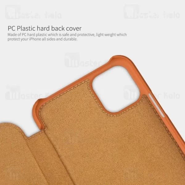 کیف چرمی نیلکین اپل آیفون Apple iPhone 11 Pro Nillkin Qin Leather Case — تصویر ۸