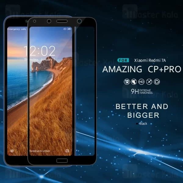 محافظ صفحه شیشه ای تمام صفحه تمام چسب شیائومی Xiaomi Redmi 7A Nillkin CP+ Pro — تصویر ۲