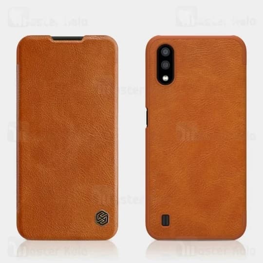 کیف چرمی نیلکین سامسونگ Samsung Galaxy A01 / A015 Nillkin Qin Leather Case — تصویر ۴