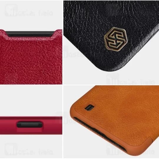کیف چرمی نیلکین سامسونگ Samsung Galaxy A01 / A015 Nillkin Qin Leather Case — تصویر ۶