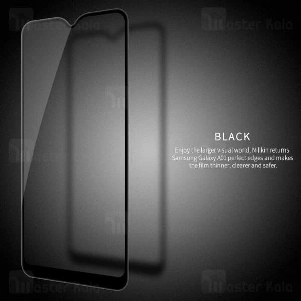 محافظ صفحه شیشه ای تمام صفحه تمام چسب سامسونگ Samsung Galaxy A01 / A015 9D Glass — تصویر ۲
