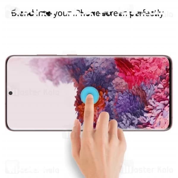 محافظ صفحه شیشه ای تمام صفحه تمام چسب نیلکین Samsung Galaxy S20 Nillkin 3D DS+ Max — تصویر ۷
