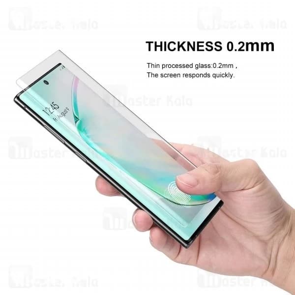 محافظ صفحه شیشه ای تمام صفحه و خمیده یو وی سامسونگ Samsung Galaxy S20 UV Nano Glass — تصویر ۵