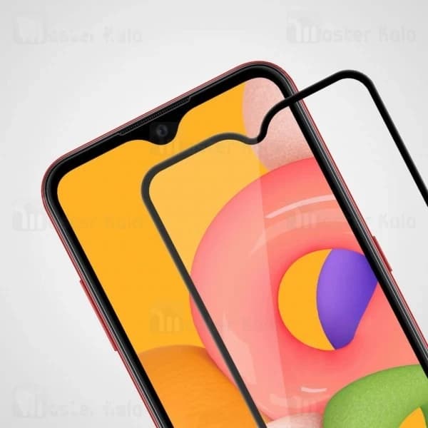 محافظ صفحه شیشه ای تمام صفحه تمام چسب سامسونگ Samsung Galaxy A01 / A015 Nillkin CP+ Pro — تصویر ۲