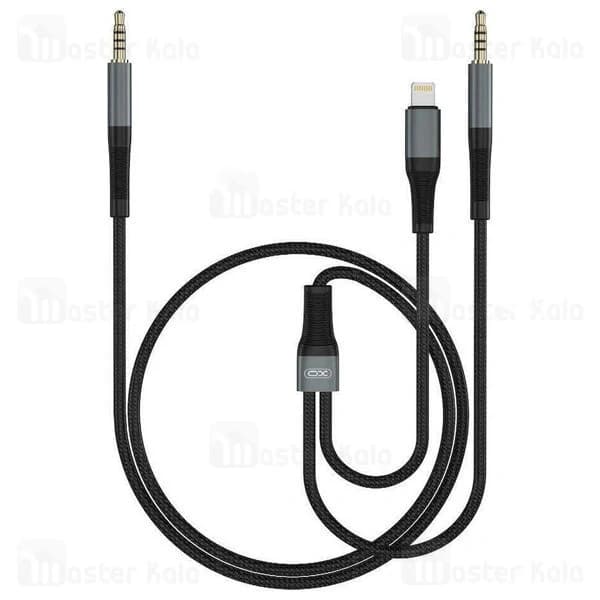 کابل انتقال صدا 2 به 1 لایتنینگ به AUX ایکس او Xo NB178A طول 1 متر — تصویر ۲