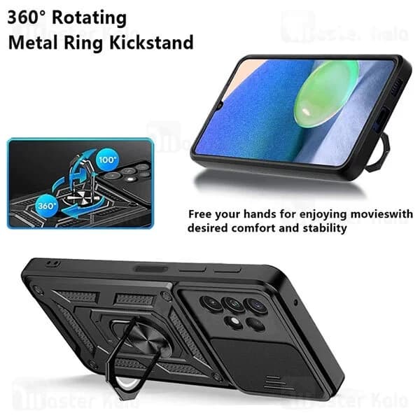 گارد محافظ ضد ضربه انگشتی Samsung Galaxy A53 5G SHUNIJA Case دارای محافظ دوربین — تصویر ۷
