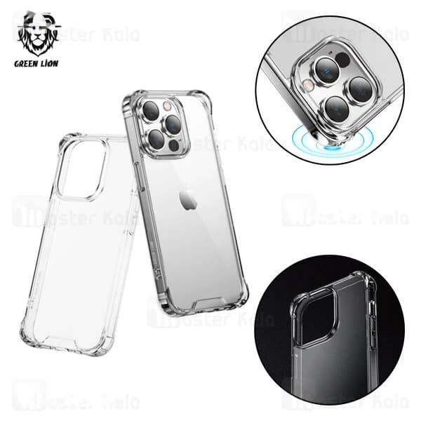 قاب محافظ گرین لاین آیفون Apple iPhone 14 Pro Green Lion Rocky 360 Anti-Shock Case