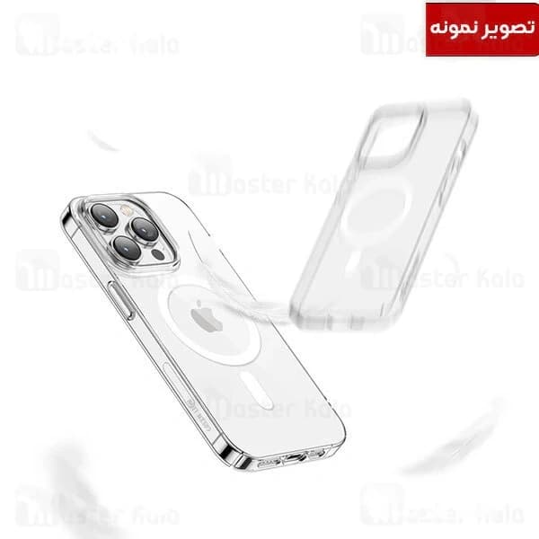 قاب محافظ مگ سیف گرین لاین آیفون Apple iPhone 14 Plus Green Lion Magsafe Delgado Clear Case — تصویر ۷