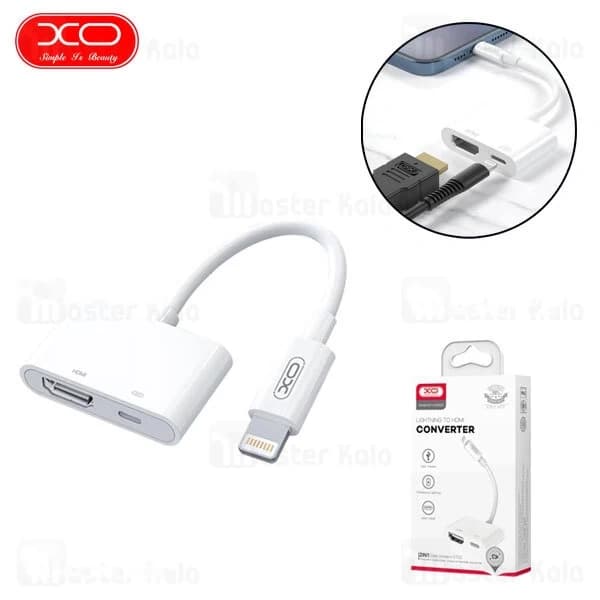 تبدیل لایتنینگ اتصال همزمان شارژر و HDMI ایکس او XO HUB005