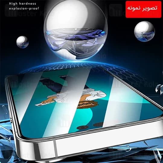 گلس تمام صفحه تمام چسب آیفون گرین لاین Apple iPhone 14 Plus Green Lion 9H Steve — تصویر ۴