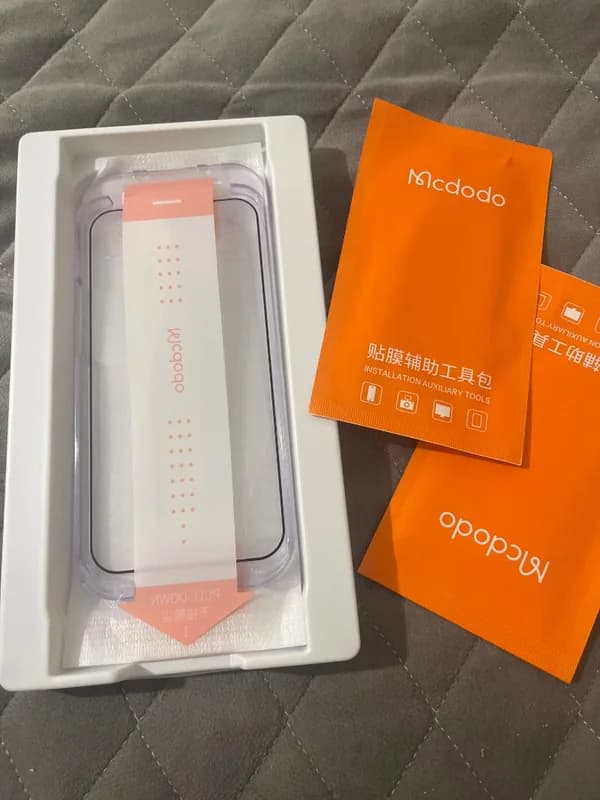 گلس تمام صفحه تمام چسب مک دودو Apple iPhone 13 / 13 Pro / 14 Mcdodo PF-4302 Tempared Glass — تصویر ۵